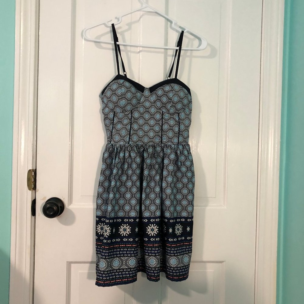Blue spring dress